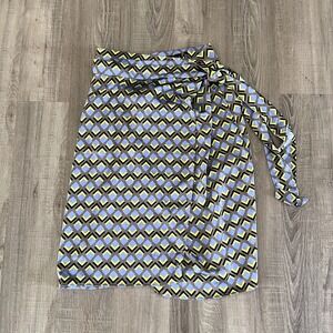 Wildfang Women's Cubic Mid Length The Empower Satin Wrap Skirt - XS